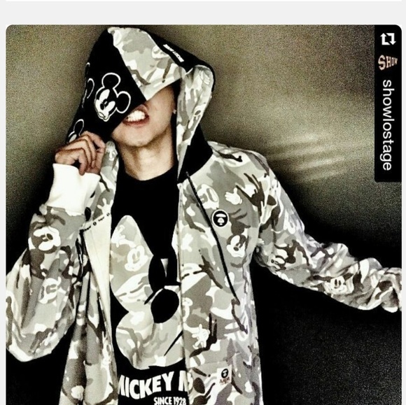 Bape Aape Mickey Mouse Hoodie 